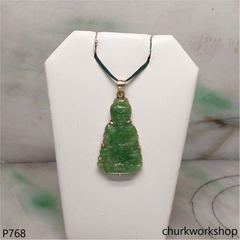 Green lady Buddha pendant