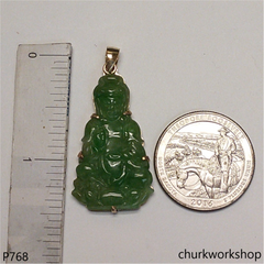 Green lady Buddha pendant