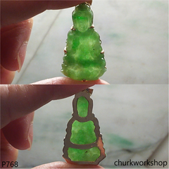 Green lady Buddha pendant