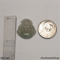 Jade happy Buddha pendant