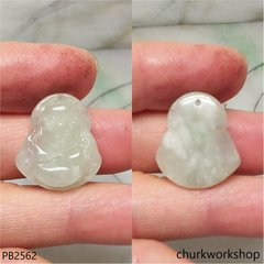 Small jade happy Buddha pendant