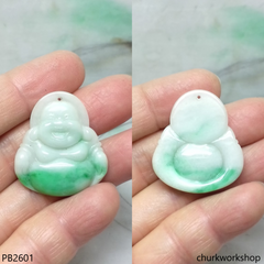 Jade happy Buddha pendant