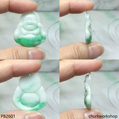 Jade happy Buddha pendant