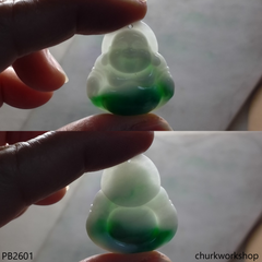 Jade happy Buddha pendant