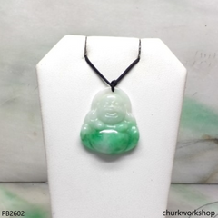 Jade happy Buddha pendant