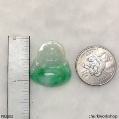 Jade happy Buddha pendant