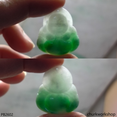 Jade happy Buddha pendant