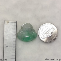 Small jade happy Buddha pendant