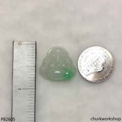 Small jade happy Buddha pendant