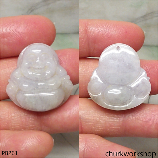 Lavender jade happy Buddha