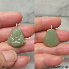 Small jade happy Buddha pendant