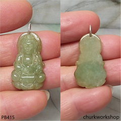 Small jade lady Buddha pendant