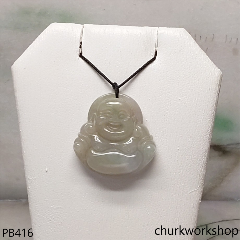 Jade happy Buddha pendant