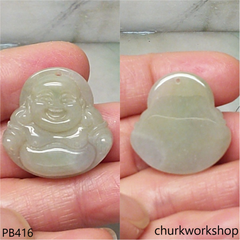 Jade happy Buddha pendant