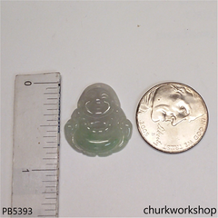 Small light jade happy Buddha pendant