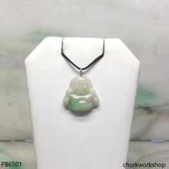 Small jade happy Buddha pendant