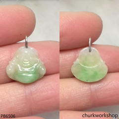 Small jade happy Buddha pendant