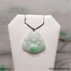 Jade happy Buddha pendant