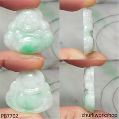 Jade happy Buddha pendant