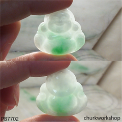 Jade happy Buddha pendant