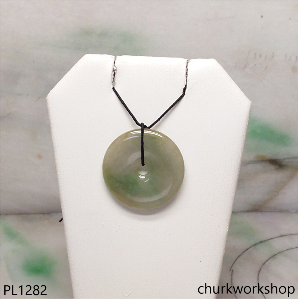 Donut jade pendant