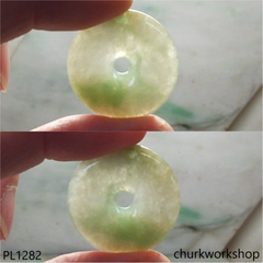 Donut jade pendant