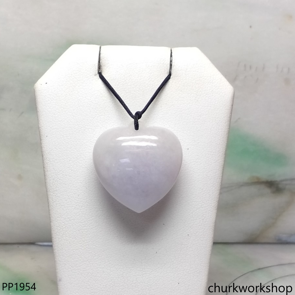 Light lavender jade heart