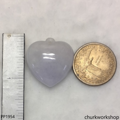 Light lavender jade heart