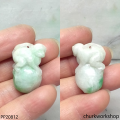 Jade monkey pendant
