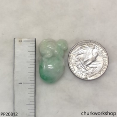 Jade monkey pendant