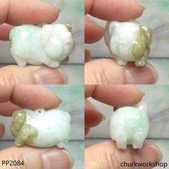 Jade pig pendant
