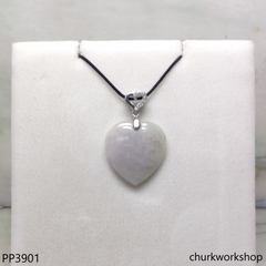 Light lavender jade heart
