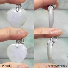 Light lavender jade heart