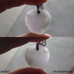 Light lavender jade heart