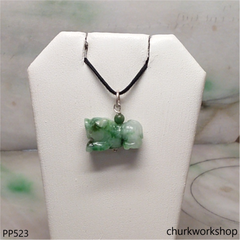 Small jade tiger pendant