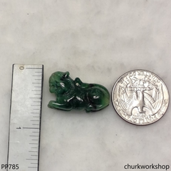 Green jade tiger pendant