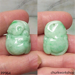 Jade monkey pendant
