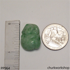 Jade monkey pendant