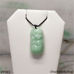 Jade monkey pendant