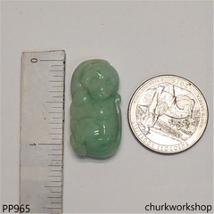 Jade monkey pendant