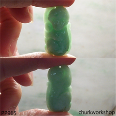 Jade monkey pendant