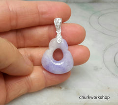 Lavender jade pendant