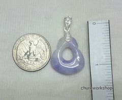 Lavender jade pendant