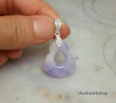 Lavender jade pendant