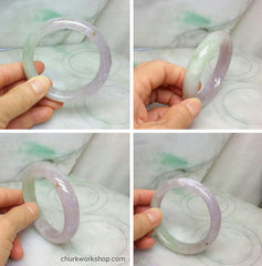 Lavender jade bangle