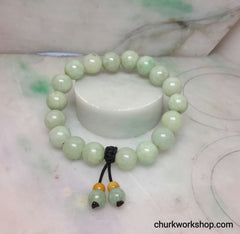 Light green beads bracelet