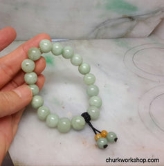 Light green beads bracelet