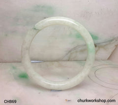 Light green jade bangle