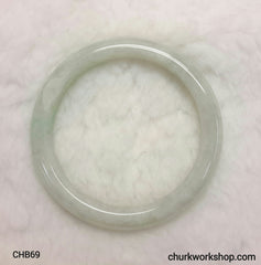 Light green jade bangle