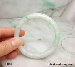 Light green jade bangle